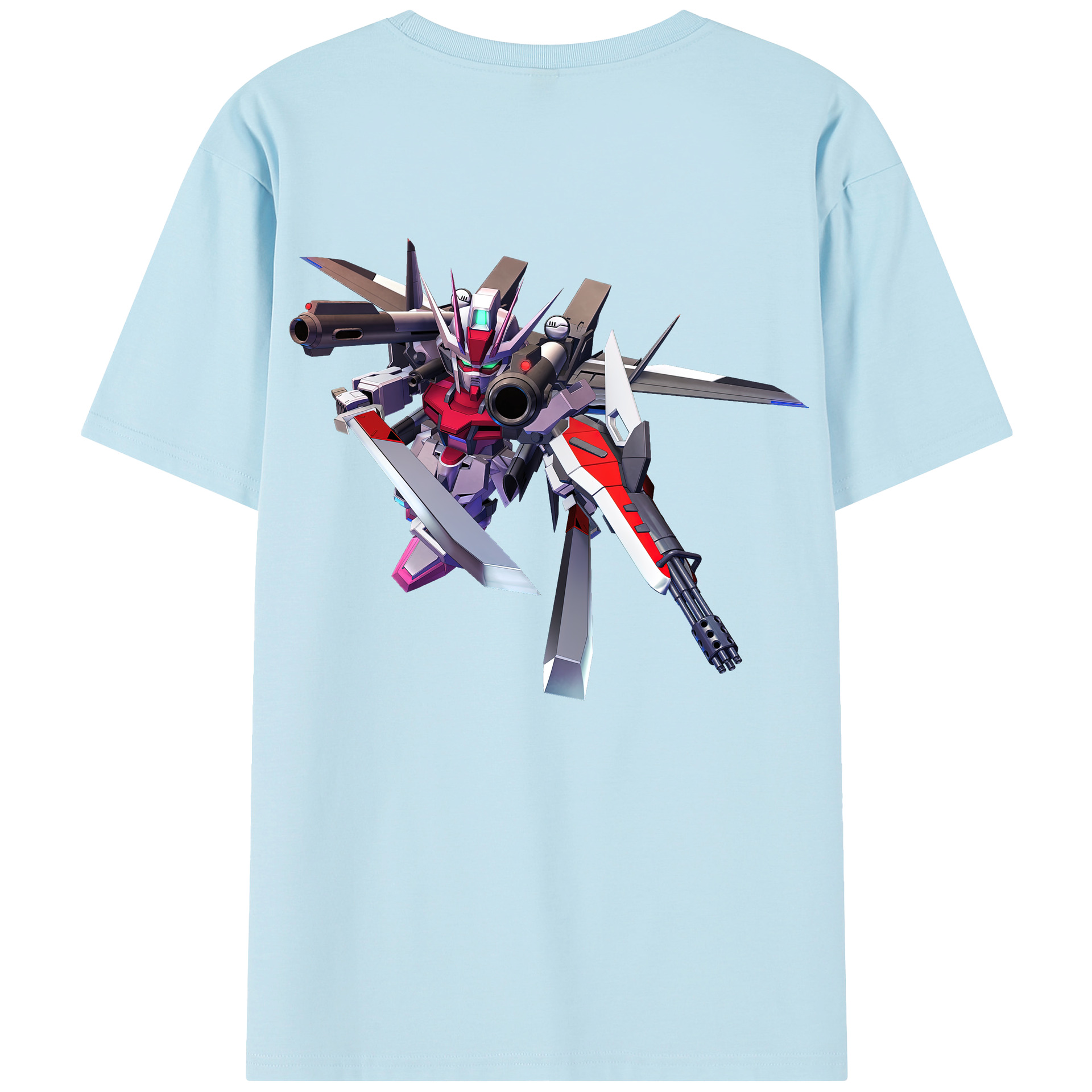 （画像用） 機動戦士ガンダム Mobile Suit Gundam 綿100％半袖Tシャツ（背面プリント）